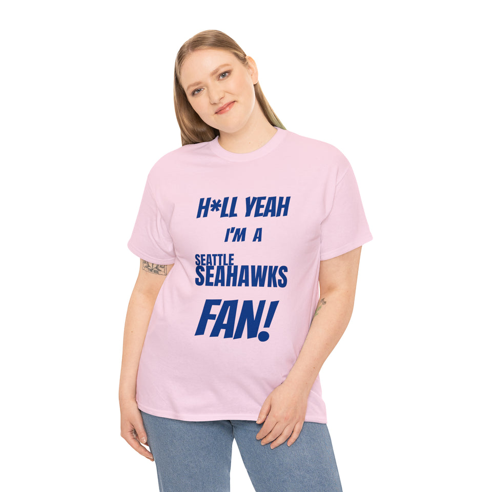 Seattle Seahawks Football Unisex Heavy Cotton Tee