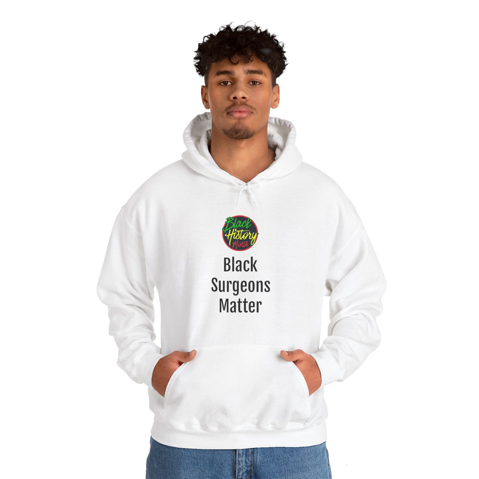 Black Surgeons Matter Hooded Sweatshirt