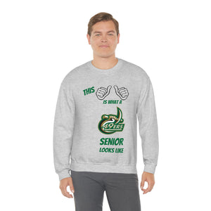 This Is What A UNCC Senior Looks Like Unisex Heavy Blend™ Crewneck Sweatshirt