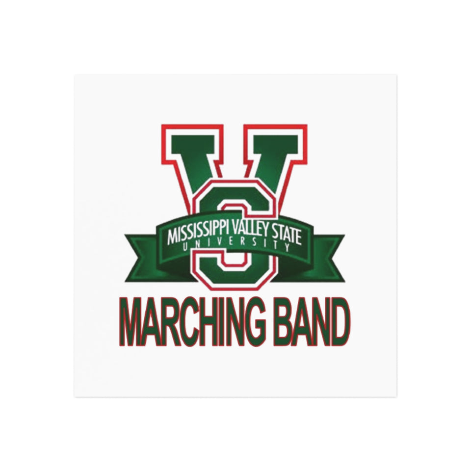 Mississippi Valley State Marching Band Square Magnet