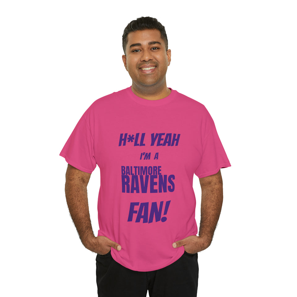 Baltimore Ravens Football Unisex Heavy Cotton Tee