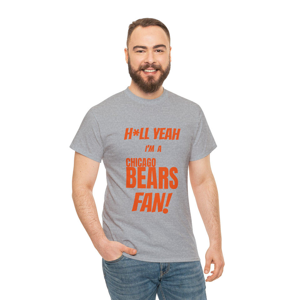 Chicago Bears Football Unisex Heavy Cotton Tee