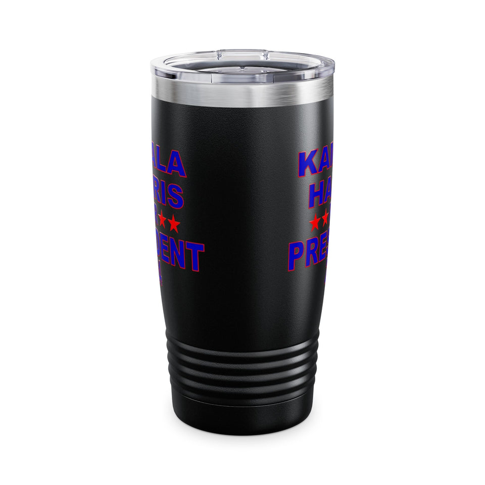 Kamala Harris for President Ringneck Tumbler, 20oz