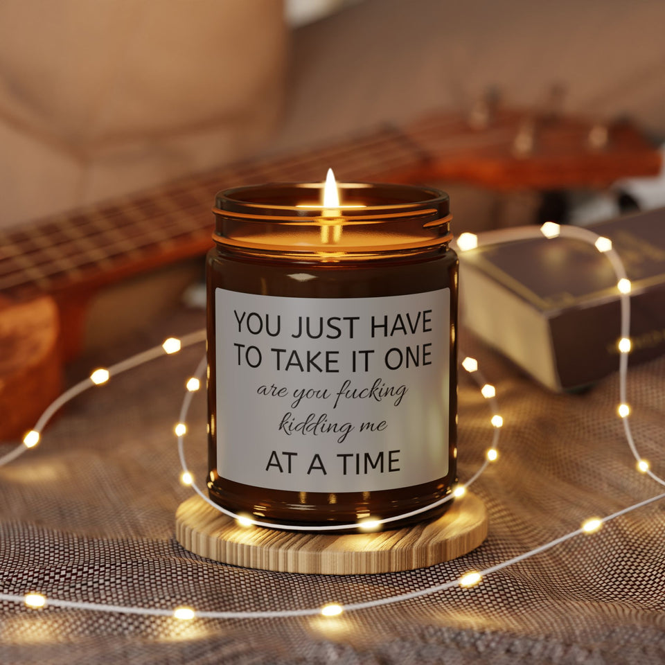One At A Time Scented Soy Candle (Multi-Size, Amber Jar)