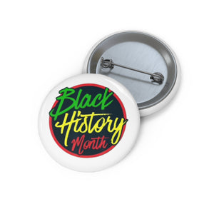 Black History Month Pin Buttons
