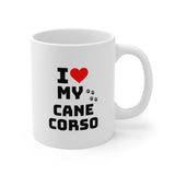 I Love My Cane Corso Ceramic Mug 11oz