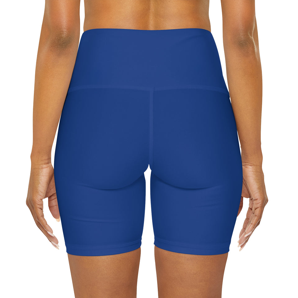 Marvin Ridge High Waisted Yoga Shorts (AOP)