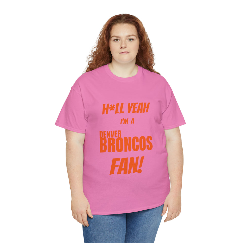 Denver Broncos Football Unisex Heavy Cotton Tee