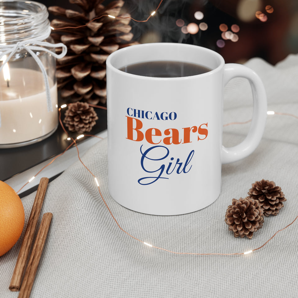 Chicago Bears Girl Ceramic Mug 11oz