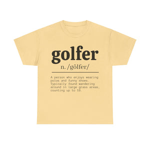 Golfer Unisex Heavy Cotton Tee