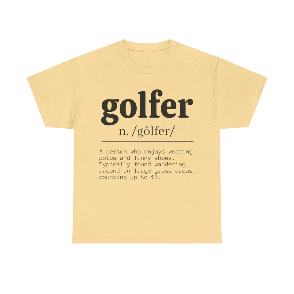 Golfer Unisex Heavy Cotton Tee