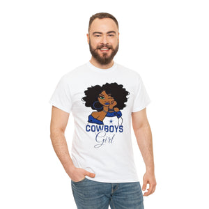 Dallas Cowboys Girl Unisex Heavy Cotton Tee