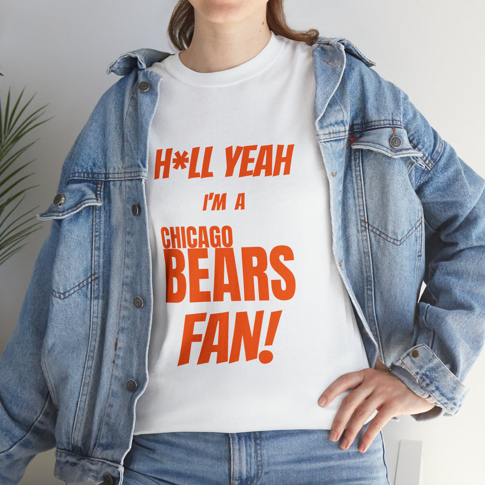 Chicago Bears Football Unisex Heavy Cotton Tee