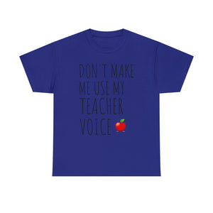 Teacher Voice Titles Cotton Tee