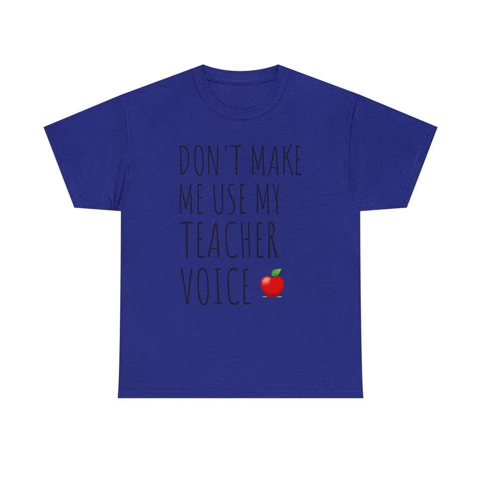 Teacher Voice Titles Cotton Tee