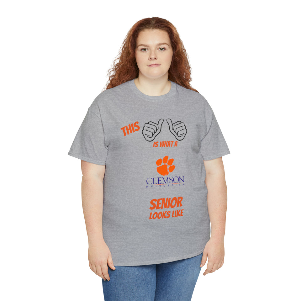 This Is What A Clemson Senior Looks Like Unisex Heavy Cotton Tee