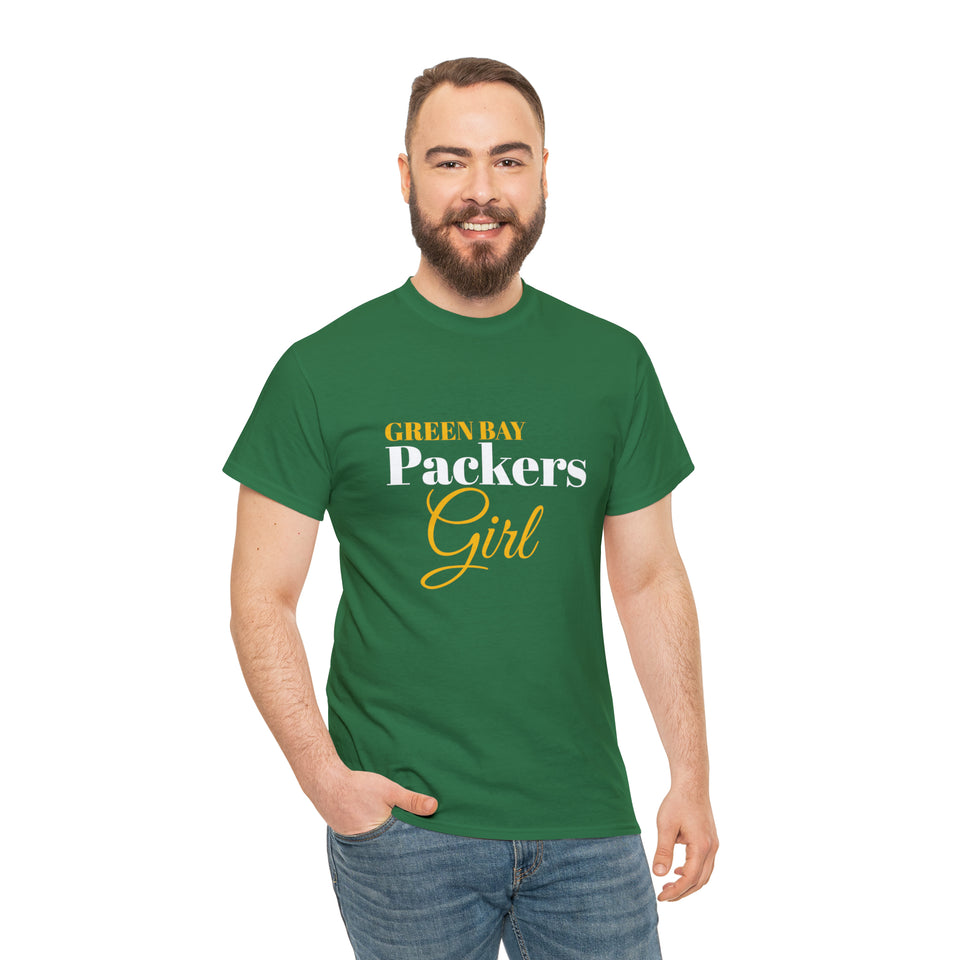 Green Bay Packers Girl Unisex Heavy Cotton Tee