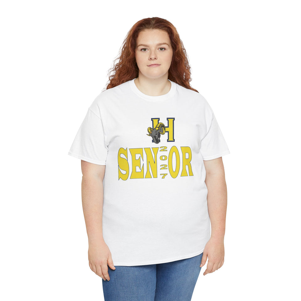 Highland Tech HS Senior 2027 Unisex Heavy Cotton Tee