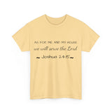 As For Me And My House Unisex Heavy Cotton Tee