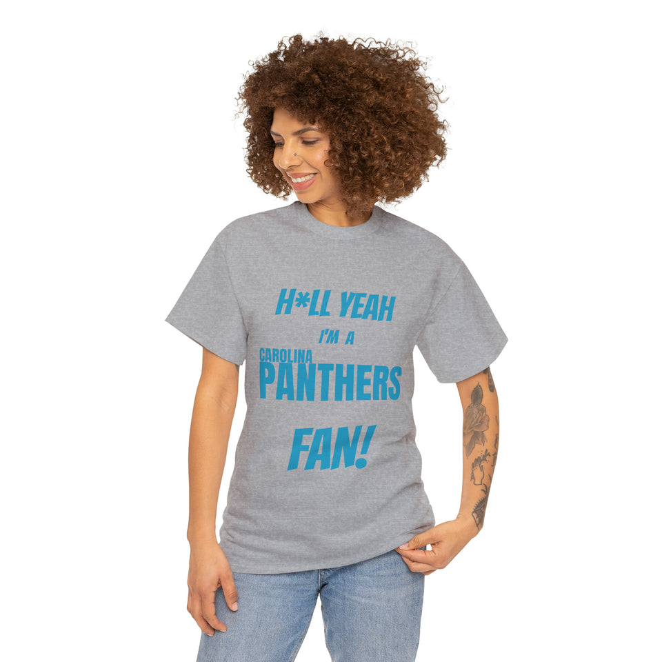 Carolina Panthers Football Unisex Heavy Cotton Tee