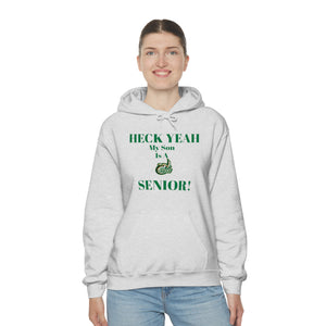 Heck Yeah My Son is A UNCC Senior Unisex Heavy Blend™ Hooded Sweatshirt