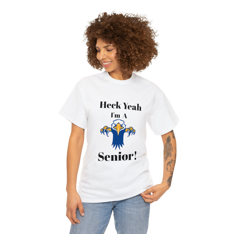 Heck Yeah I'm A East Meck High School Senior Class Of 2024 Unisex Heavy Cotton Tee