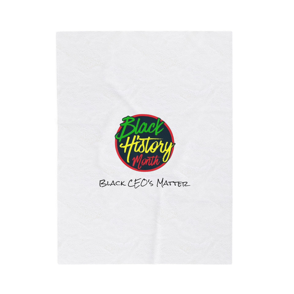 Black CEO's Matter Velveteen Plush Blanket