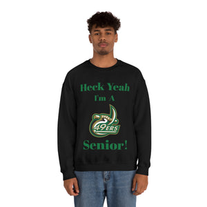 Heck Yeah I'm A UNCC Senior Unisex Heavy Blend™ Crewneck Sweatshirt