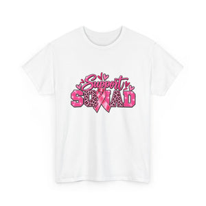 Support Squad Breast Cancer Awareness Unisex Heavy Cotton Tee