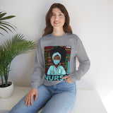 Black Nurse Crewneck Sweatshirt