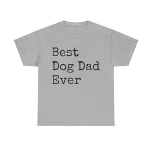 Best Dog Dad Unisex Heavy Cotton Tee