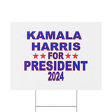 Kamala Harris for President Plastic Yard Sign