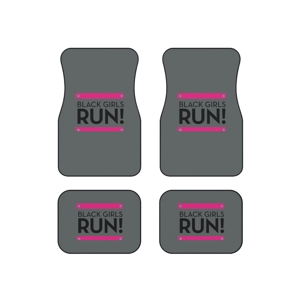 Black Girls Run Car Mats (Set of 4)