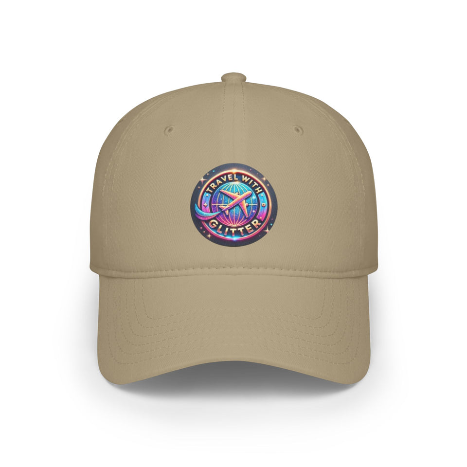 Travel With Glitter Low Profile Baseball Cap