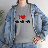 I Love Turtles Unisex Heavy Cotton Tee