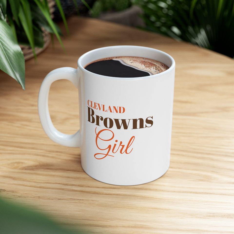 Clevland Browns Girl Ceramic Mug 11oz