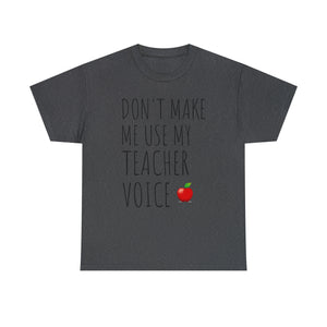 Teacher Voice Titles Cotton Tee