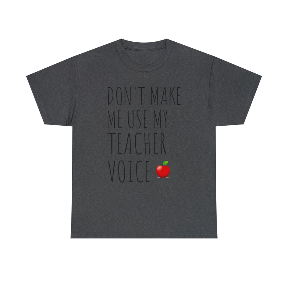 Teacher Voice Titles Cotton Tee