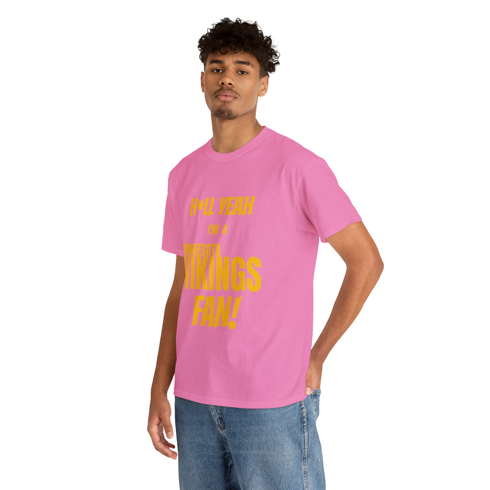 Minnesota Vikings Football Unisex Heavy Cotton Tee