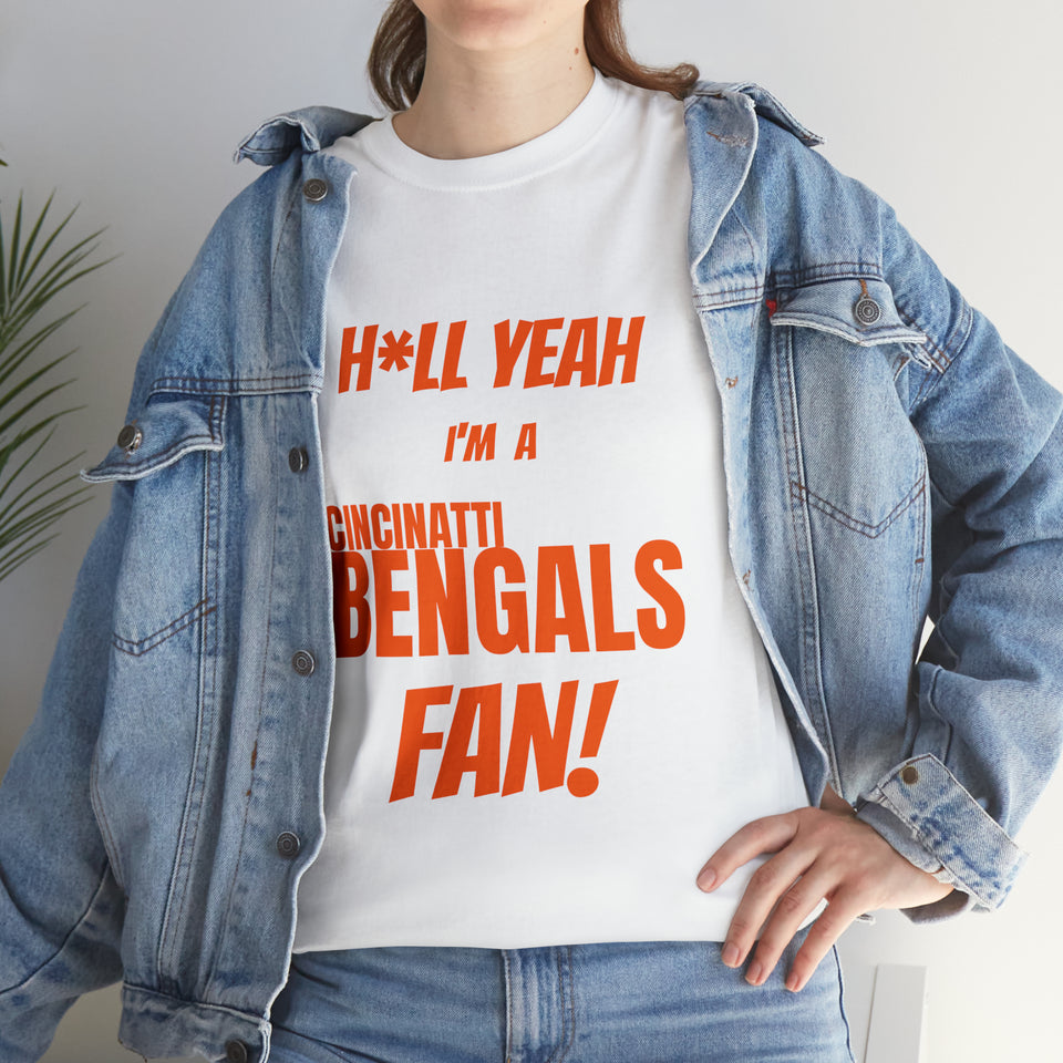 Cincinatti Bengals Football Unisex Heavy Cotton Tee
