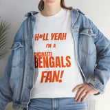 Cincinatti Bengals Football Unisex Heavy Cotton Tee
