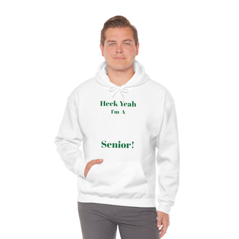 Heck Yeah I'm A UNCC Senior Unisex Heavy Blend™ Hooded Sweatshirt