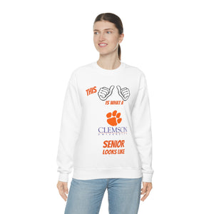 This Is What A Clemson Senior Looks Like Unisex Heavy Blend™ Crewneck Sweatshirt