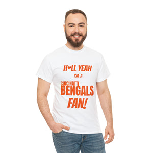 Cincinatti Bengals Football Unisex Heavy Cotton Tee