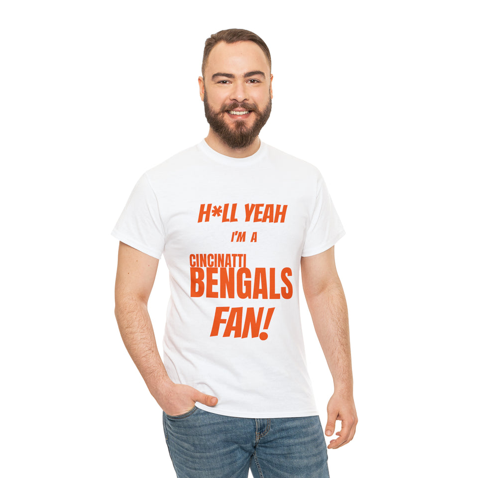 Cincinatti Bengals Football Unisex Heavy Cotton Tee