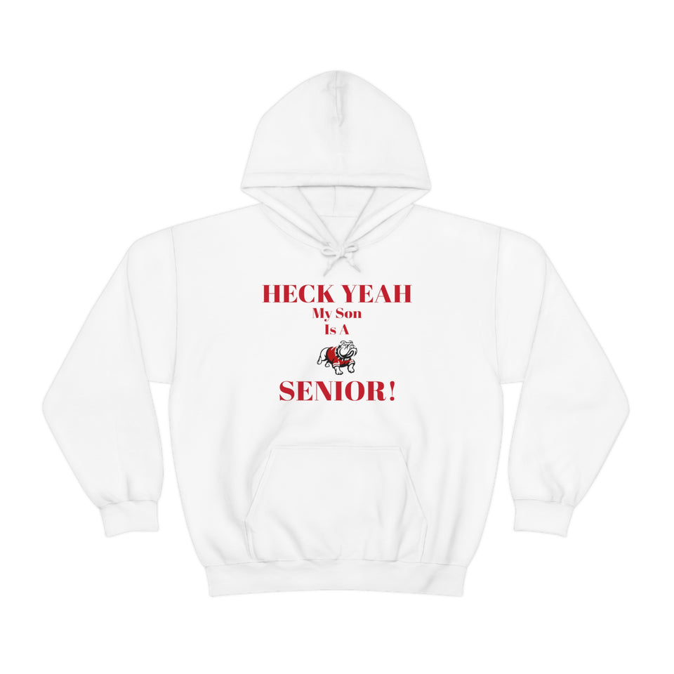 Heck Yeah My Son is A Gardner Webb Senior Unisex Heavy Blend™ Hooded Sweatshirt