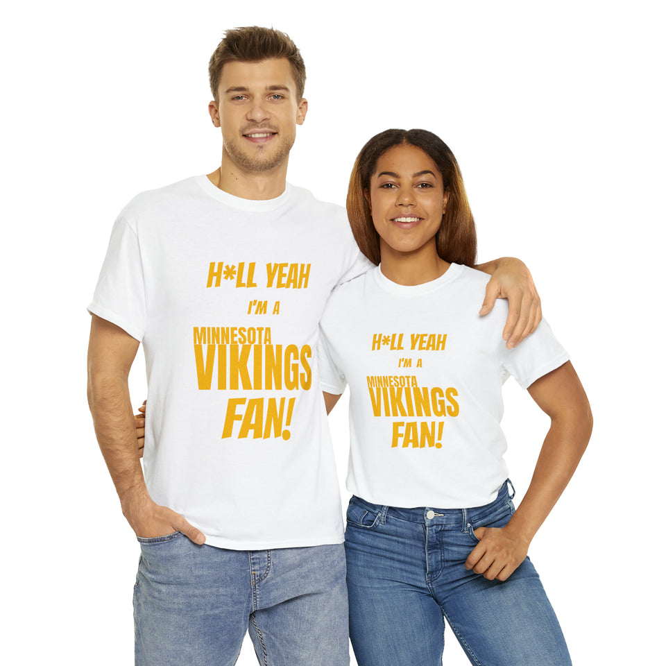 Minnesota Vikings Football Unisex Heavy Cotton Tee