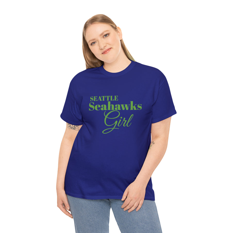 Seattle Seahawks Girl Unisex Heavy Cotton Tee