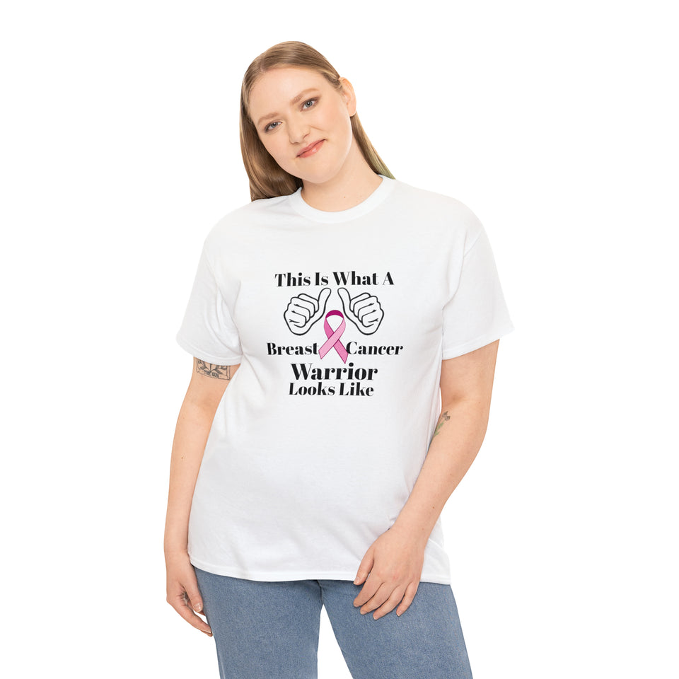 Breast Cancer Warrior Unisex Heavy Cotton Tee