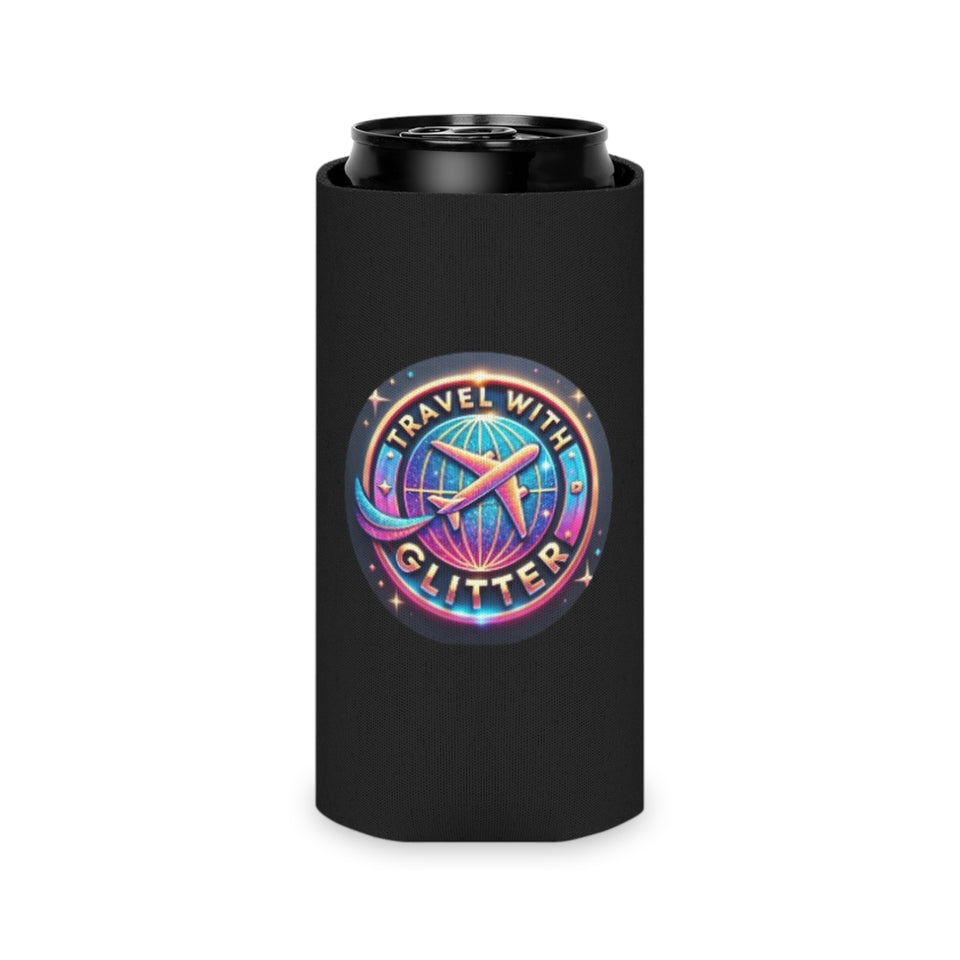 Travel With Glitter Can Cooler